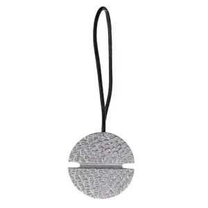 Luance ART DECO Magnetic Curtain Tieback, Resin, Silver