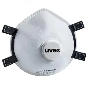 Uvex Respirator with Valve, Universal, White