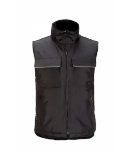 B-Safety Bo Safety VS-CAN-0200 High-Visibility Vest, Black, Size L