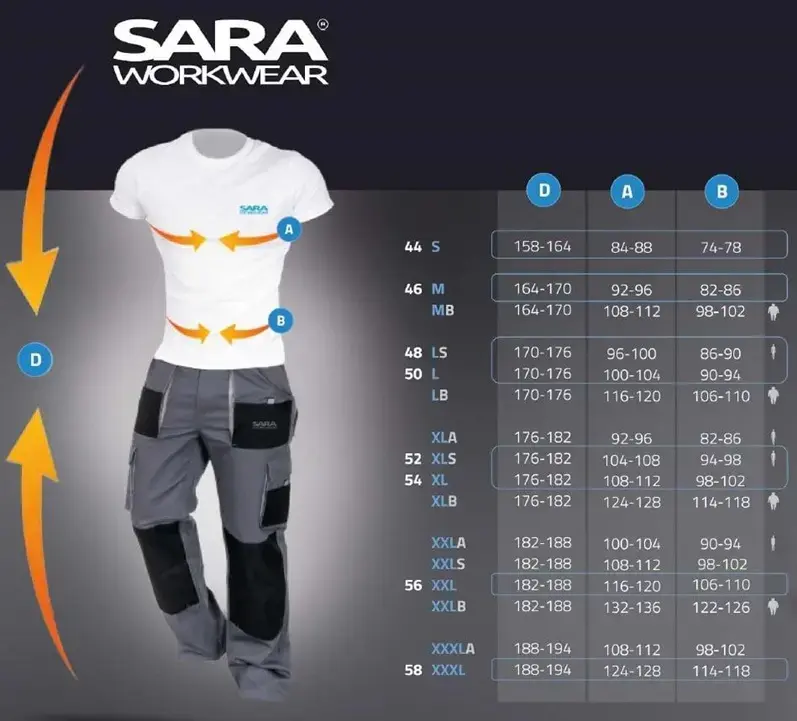 Рабочие шорты SARA King 11011 - размер M Photo 3