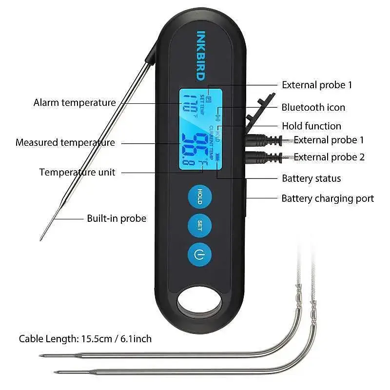 Inkbird IHT-2PB Digital Food Thermometer Photo 3