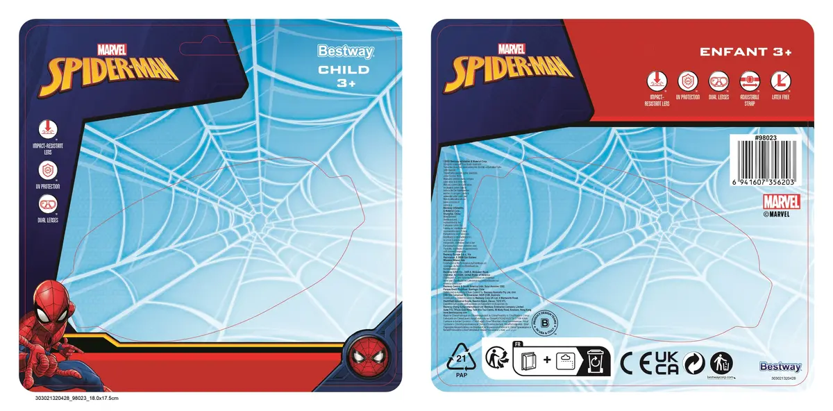 Детская маска для плавания Bestway Marvel Spider-Man Photo 10