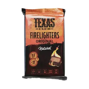 Разжигатель для гриля Texas Club из твердых пород дерева, 32 шт.