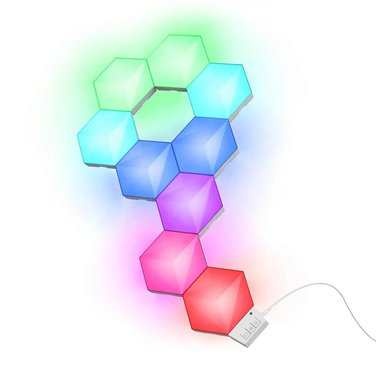 Светодиодные панели Trust GXT 903 VYBZ Hexagon RGB Photo 3