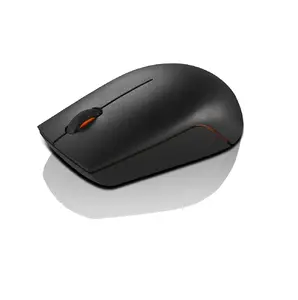Lenovo 300 Travel Wireless Laser Mouse, Ambidextrous, 1000 DPI, Black