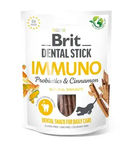 Лакомство для собак Brit Care Dental Stick Immuno с пробиотиками и корицей