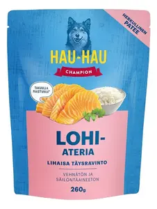 Влажный корм для собак Hau-Hau Champion с лососем, 260 г