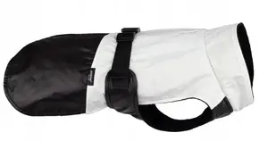 Amiplay Dog Raincoat, white/black, size 50