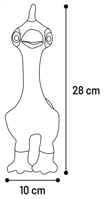 Flamingo Dog Toy 28 cm Photo 2