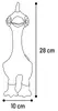 Flamingo Dog Toy 28 cm Photo 2