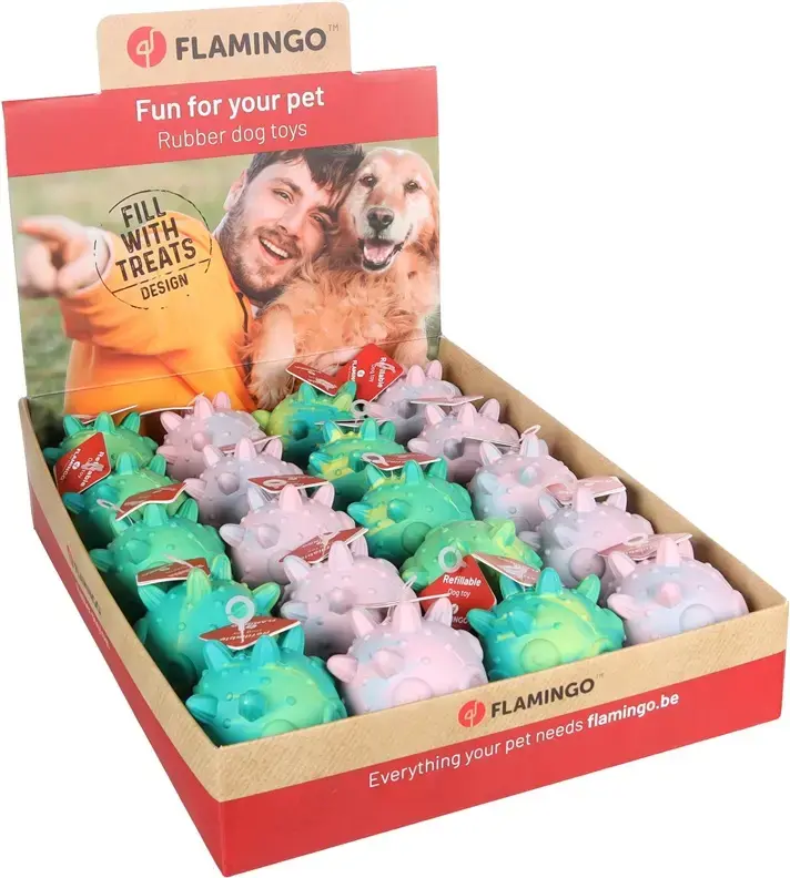 Flamingo Steka Dog Toy Ball 9 cm Photo 3