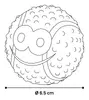 Flamingo Dog Toy Ball 7 cm Photo 2