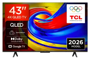 TCL P7L 43P7L 43 collu 4K Ultra HD QLED viedtelevizors ar Direct-LED un 400 cd/m² spilgtumu