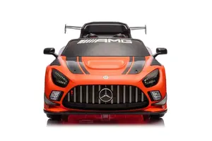 Bērnu elektromobilis Mercedes AMG GT3, melns/oranžs