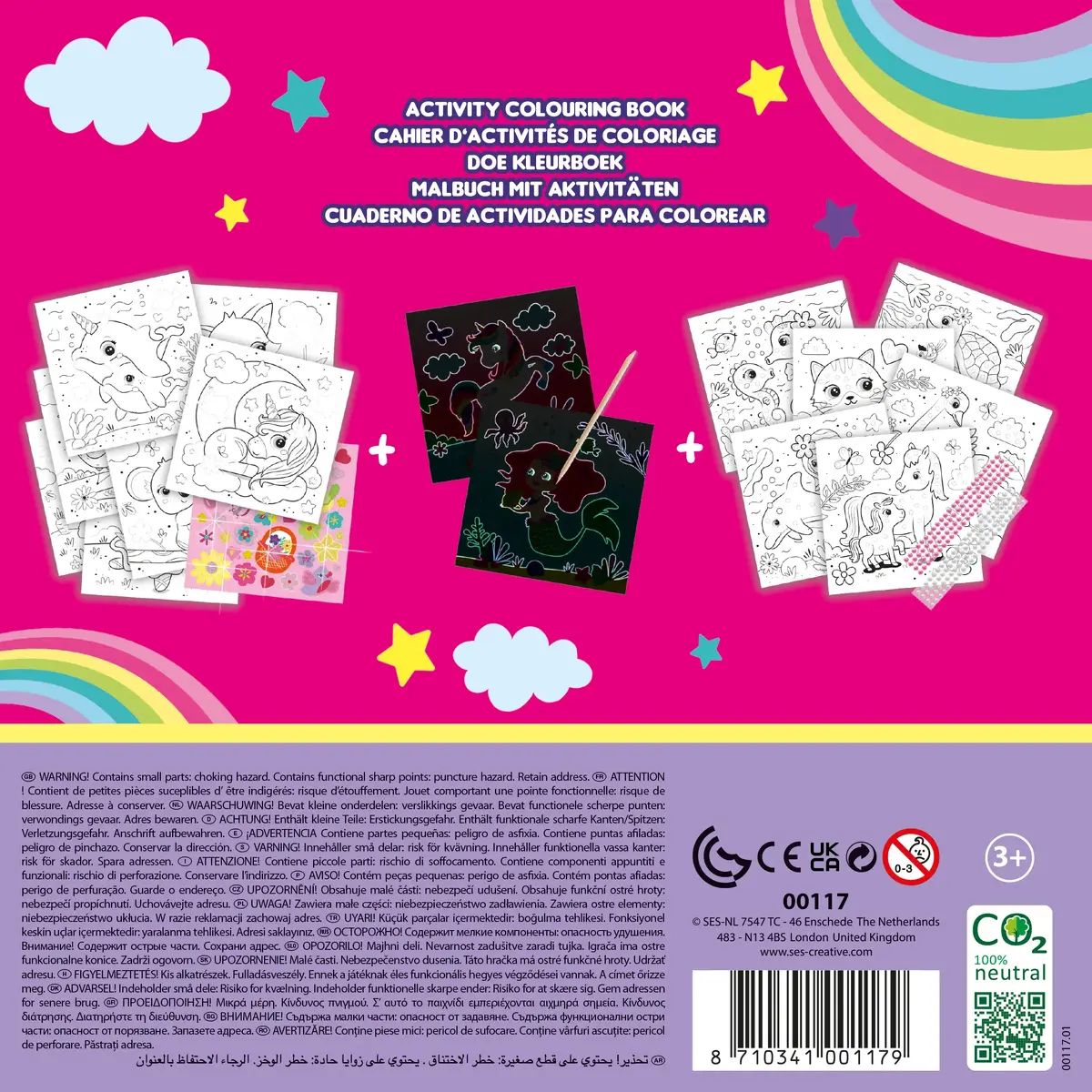 Раскраска SES Creative Glitter 3-в-1 Photo 3
