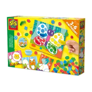 SES Creative 14062 Montessori Colour and Material Sorting Set with 4 Boards, Feathers, Foam, and Felt