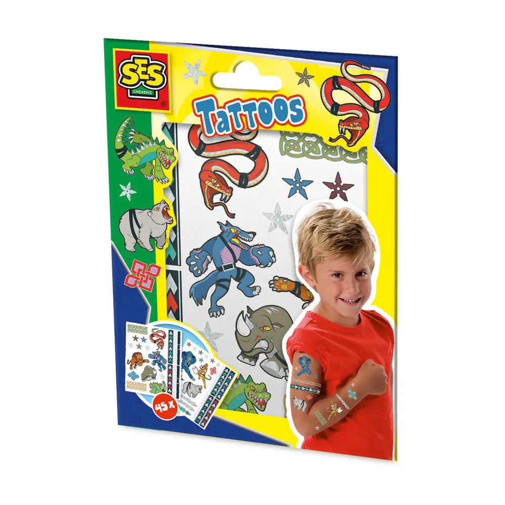 SES Creative Animal fighters Children's Tattoo Set Photo 5