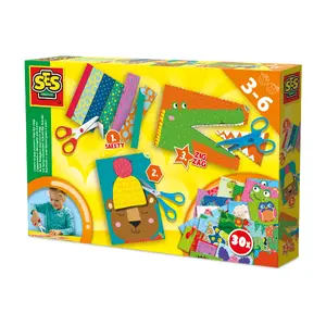 SES Creative I learn to use scissors step-by-step craft kit for children