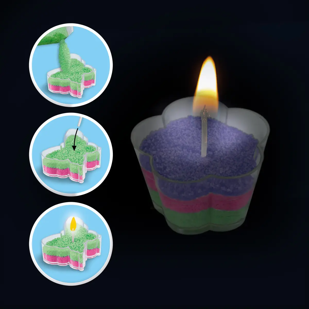 SES Creative Sand Wax Candles Craft Kit Photo 5