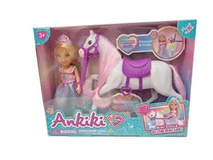 Ankiki Doll with Horse Figure, 13 cm