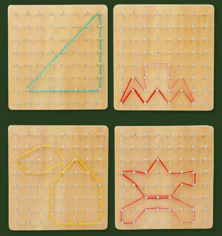 NENURODYTA_V Wood Geoboard CZS-411 Educational Toy Photo 2