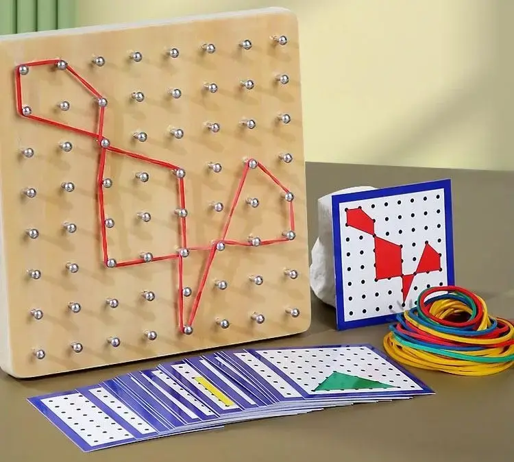 NENURODYTA_V Wood Geoboard CZS-411 Educational Toy Photo 3
