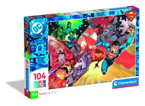Clementoni Super Color DC Puzzle 104 Pieces