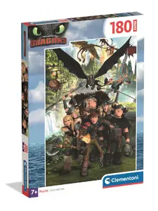 Clementoni Super Dragons 29793 puzle 180 gabaliņi ar ieteicamo vecumu no 7 gadiem