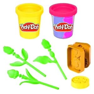 Play-Doh Lil Flowers Sunflowers and Daisies Modeling Clay Set G2476 with 5 Pieces for Children from 3 Years