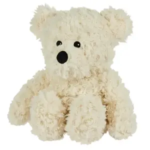 Warmies Curly Bear Stuffed Toy, White