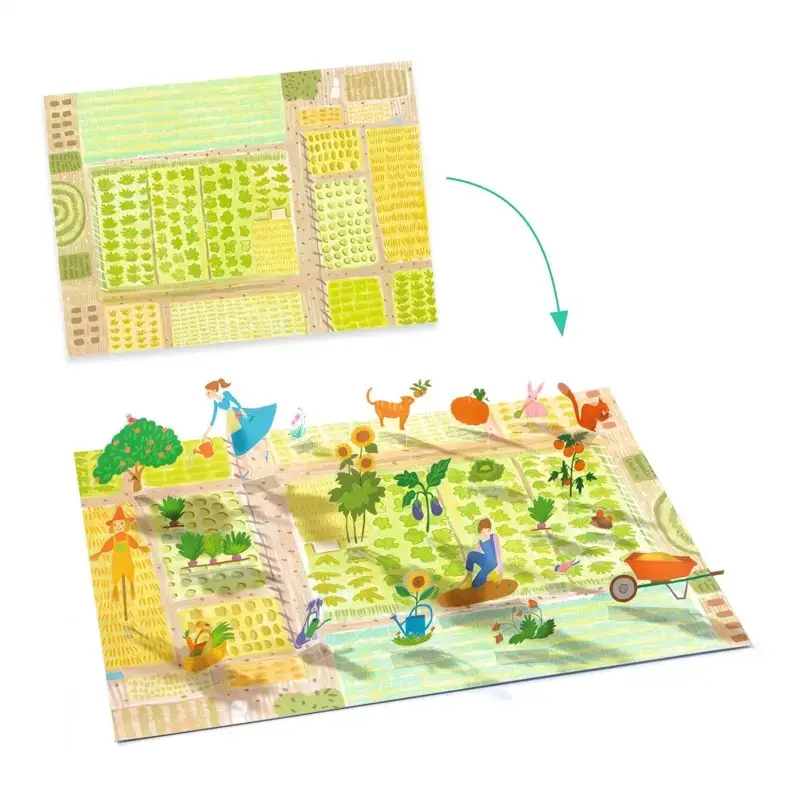 Набор для творчества Djeco Lift Up Stickers Farm Photo 2