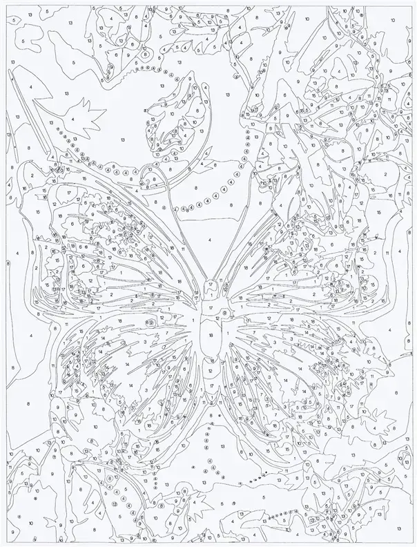 Centrum Butterfly 80909 Painting by Numbers Set Photo 3