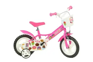 Bērnu velosipēds Bimbo Bike 124RL, 12 collu riteņi, rozā
