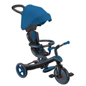 Детский трехколесный велосипед Globber Explorer Trike 4in1, передний привод, вертикальная конструкция