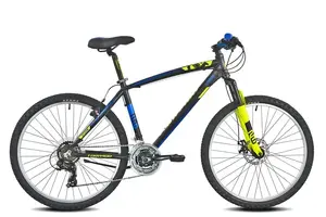 Torpado kalnu velosipēds, 26 collu riteņi, 15 collu rāmis, melns