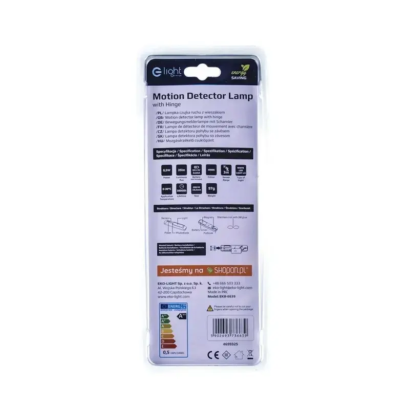E-LIGHT EKB6639 gaismeklis 0.5W 35lm 4000K Photo 3