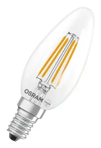 Osram LED spuldze E14 3.4W 470lm 2700K silti balta