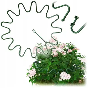 MESTER Plant Support, 25 cm x 25 cm, Plastic, Green, 10 Pieces