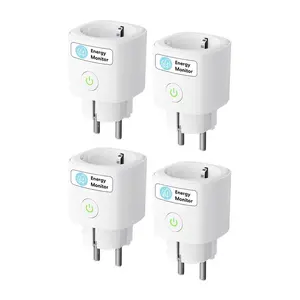 Meross MSS315CFH-EU Smart Plug with Energy Monitoring and Matter Support (Set of 4)