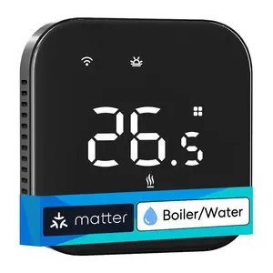 Meross MTS215BMA-B(EU) Smart Wi-Fi Thermostat, Black