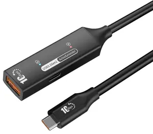 PremiumCord USB-A uz USB-C aktīvais pagarinātājkabelis, 7 m