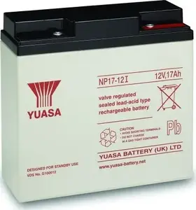 Lestar NP17-12 AGM VRLA akumulators 12V 17Ah ar M5 spailēm