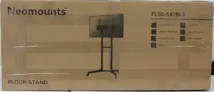 Neomounts FL50-540BL1 TV Trolley for 37-70 inch Screens, Adjustable Height and Tilt, Max 50 kg, VESA 100x100-600x400, Black