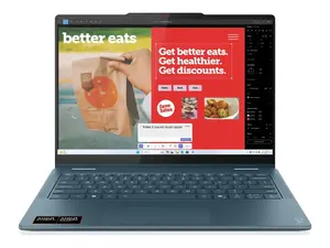 Lenovo Yoga 7 2-in-1 14AKP10 Laptop, 14" WUXGA OLED Touchscreen, AMD Ryzen AI 7 350, 16GB RAM, 512GB SSD, AMD Radeon Graphics, Windows 11 Home, Tidal Teal
