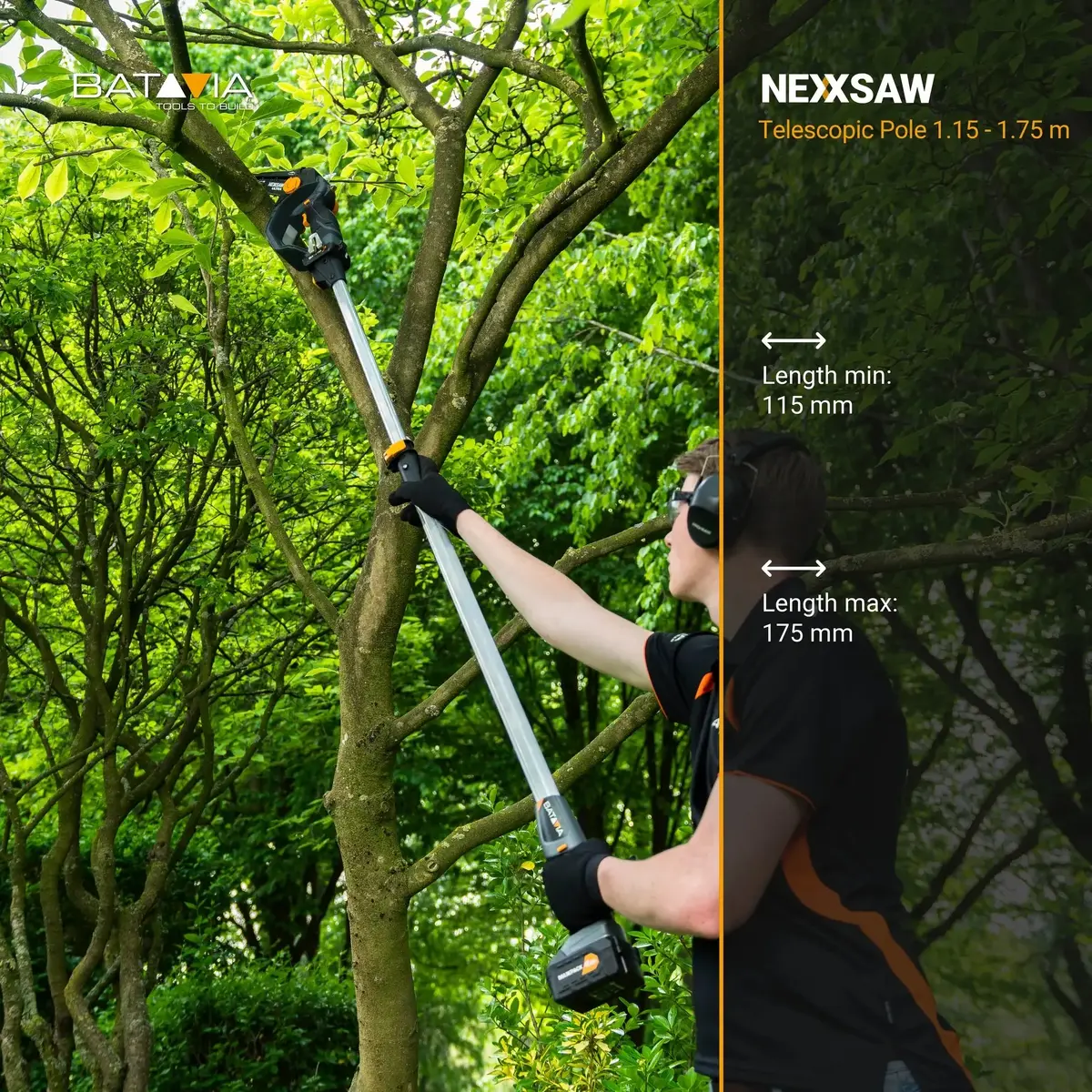 Телескопическая штанга Batavia 1.15 - 1.75 м для Nexxsaw и Nexxcut Photo 3