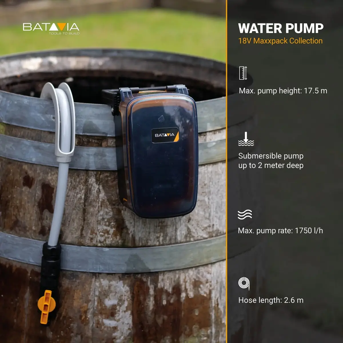 Batavia 18V Water Pump - Cordless Bare Tool Photo 7