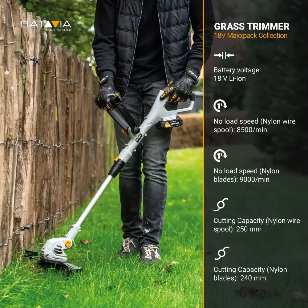 Batavia 18V 2-in-1 Grass Trimmer 250 mm Photo 7