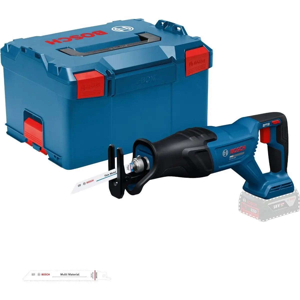 Bosch GSA 18V-280 akumulatora zobenzāģis L-BOXX