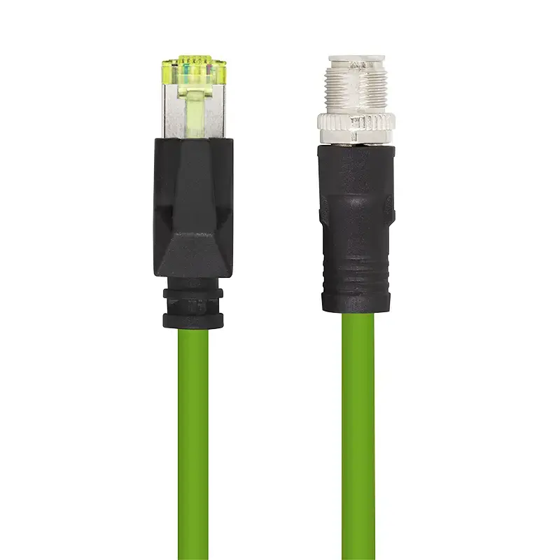 LogiLink CQM025S Industrial CAT6A Patch Cable M12 to RJ45 Photo 5