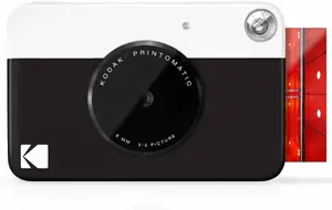 Kodak Printomatic Instant Camera, 50.8 x 76.2 mm, Black and White